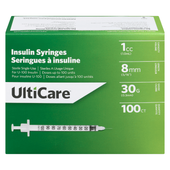 UltiCare Insulin Syringes 1.0 ml 100 Ct