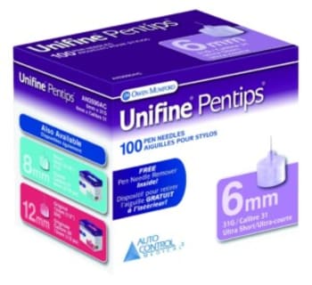 Unifine Pentips 6mm 31g (100 Per Box)