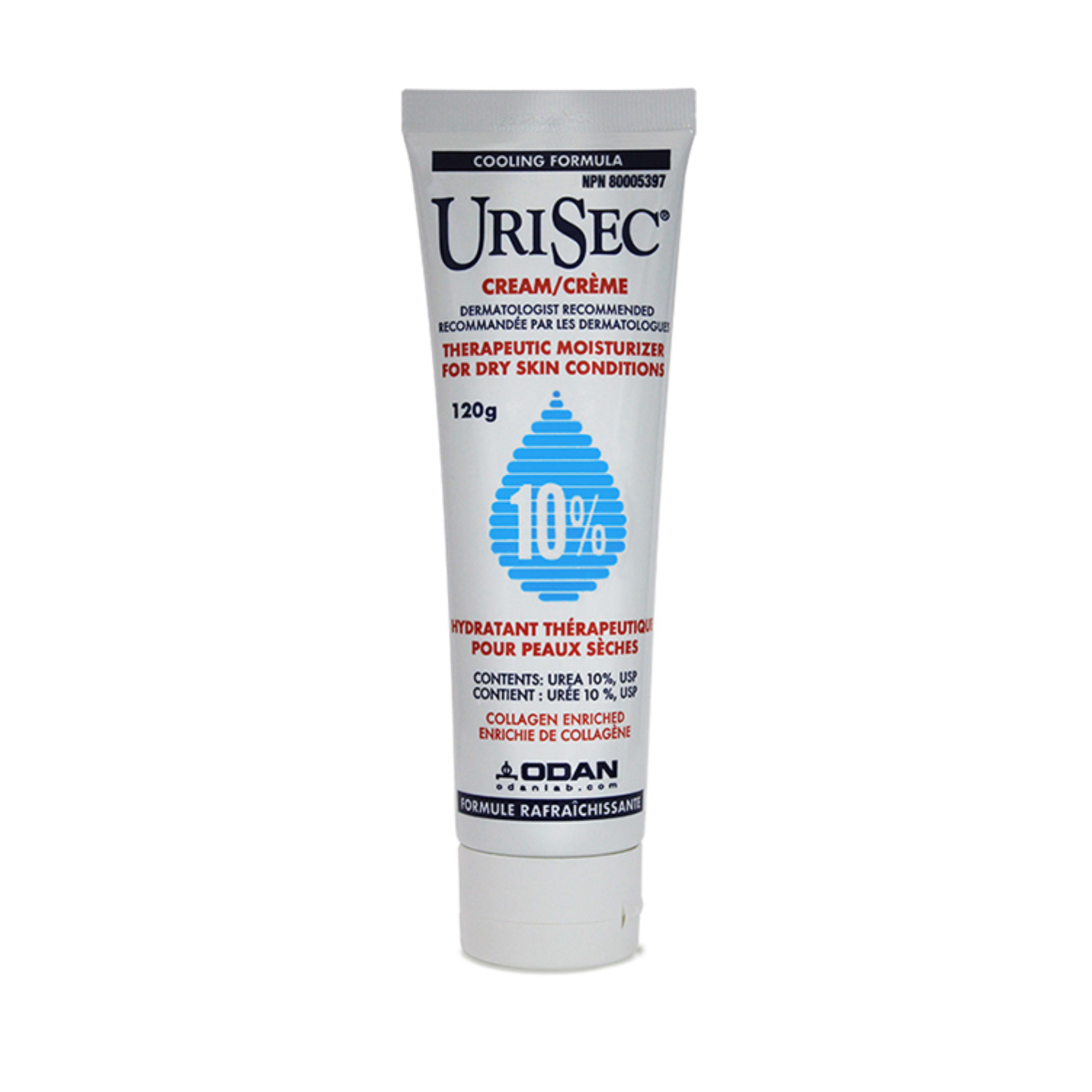 Odan Urisec Cream 10% Moisturize and Protect 120 g