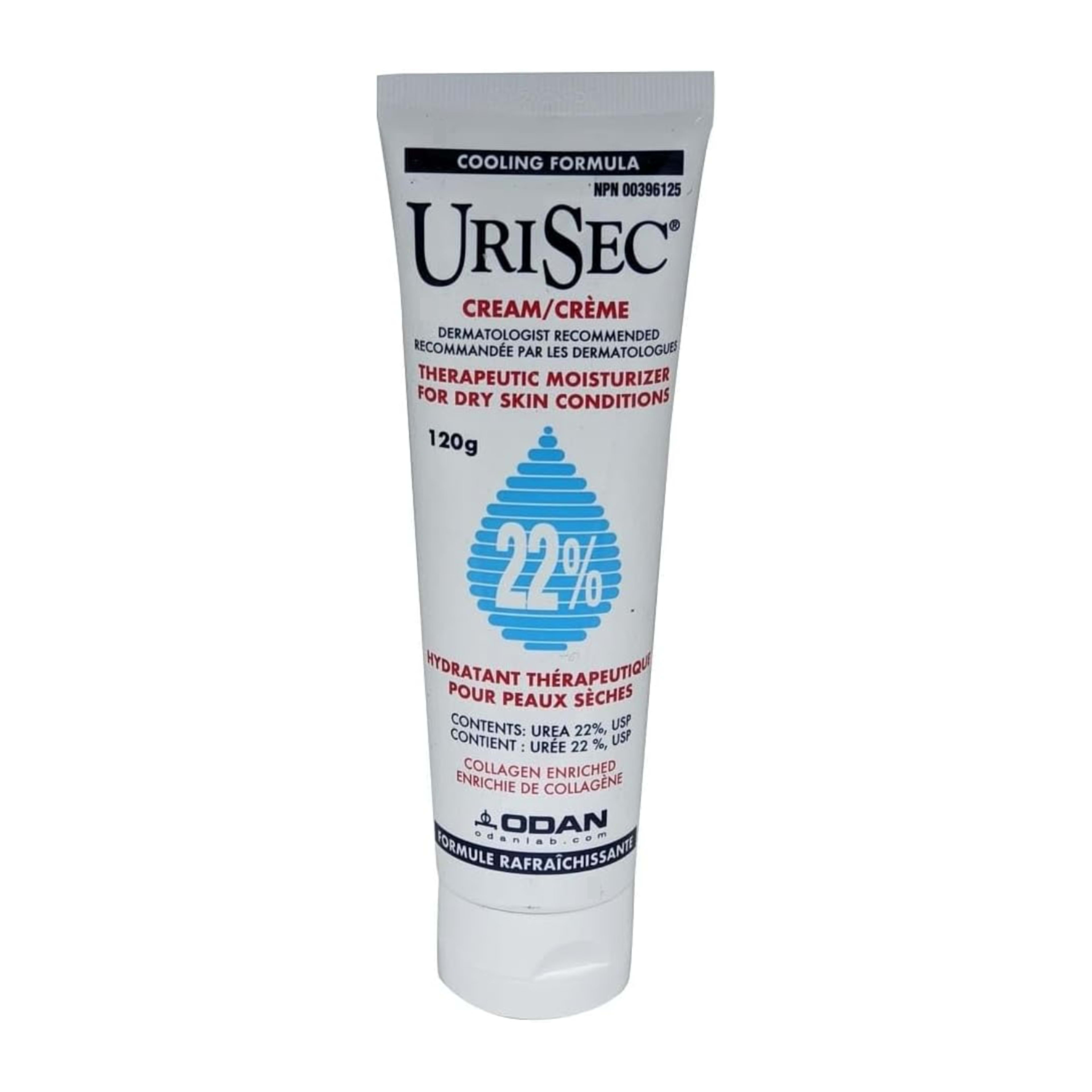 Odan Urisec Cream 22% Collagen Enriched 120 g