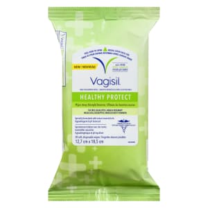 Vagisil Daily Freshening Wipes All Over Wipes 20 Soft, Disposable Wipes