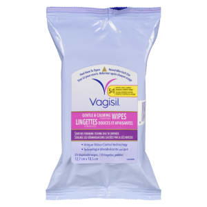 Vagisil Gentle & Calming Feminine Wipes 20 Disposable Wipes