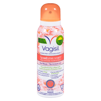 Vagisil Scentsitive Scents Feminine Spray Peach Blossom Dry Wash 125 ml