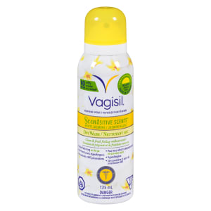 Vagisil Scentsitive Scents Feminine Spray White Jasmine Dry Wash 125 ml
