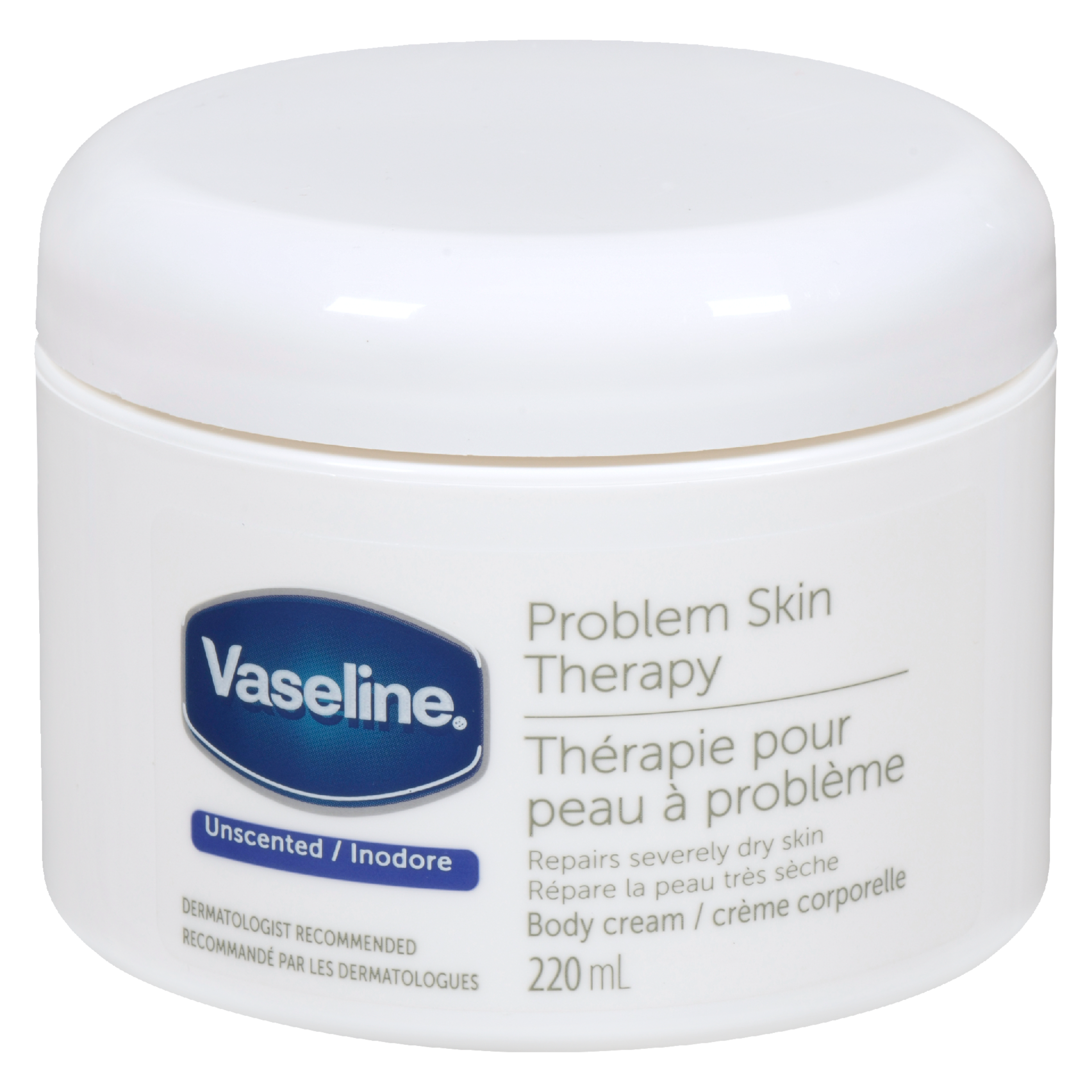 Vaseline Body Cream Problem Skin Therapy Unscented 220 ml