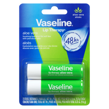 Vaseline Lip Therapy Lip Balm Aloe Vera 2 Sticks x 4.8 g (9.6 g)