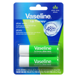 Vaseline Lip Therapy Lip Balm Aloe Vera 2 Sticks x 4.8 g (9.6 g)