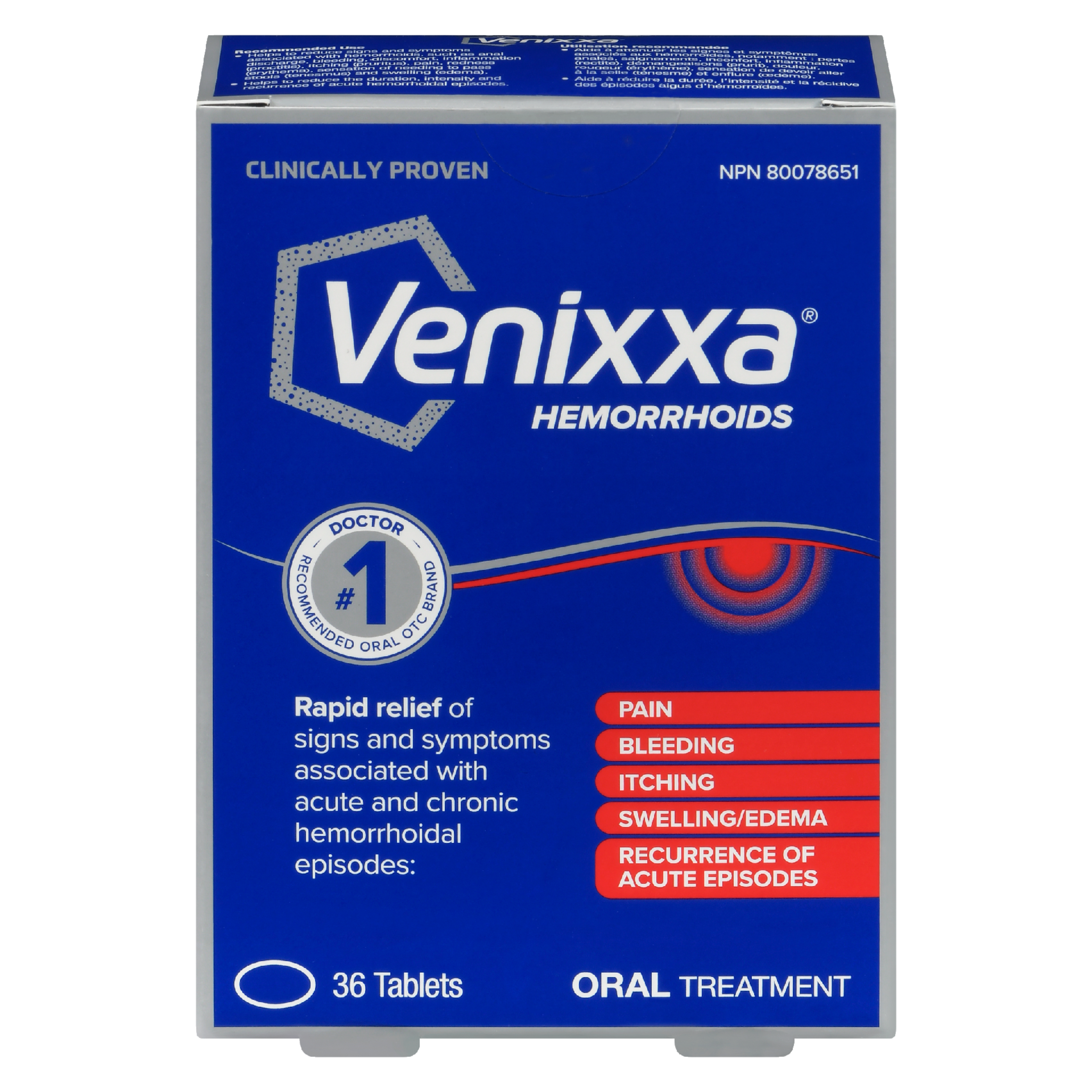 Venixxa Oral Treatment Hemorrhoids 36 Tablets