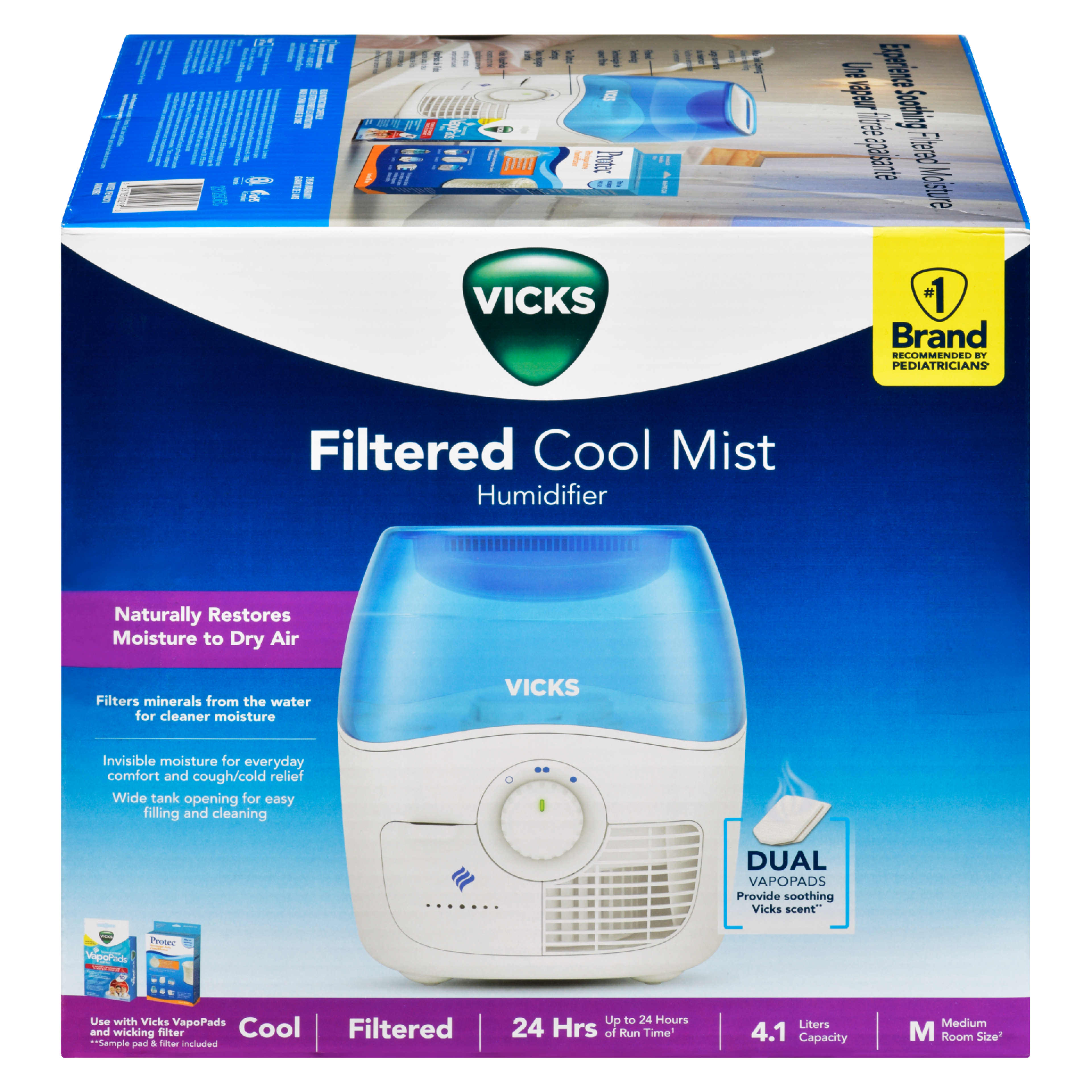 Vicks Filtered Cool Mist Humidifier M