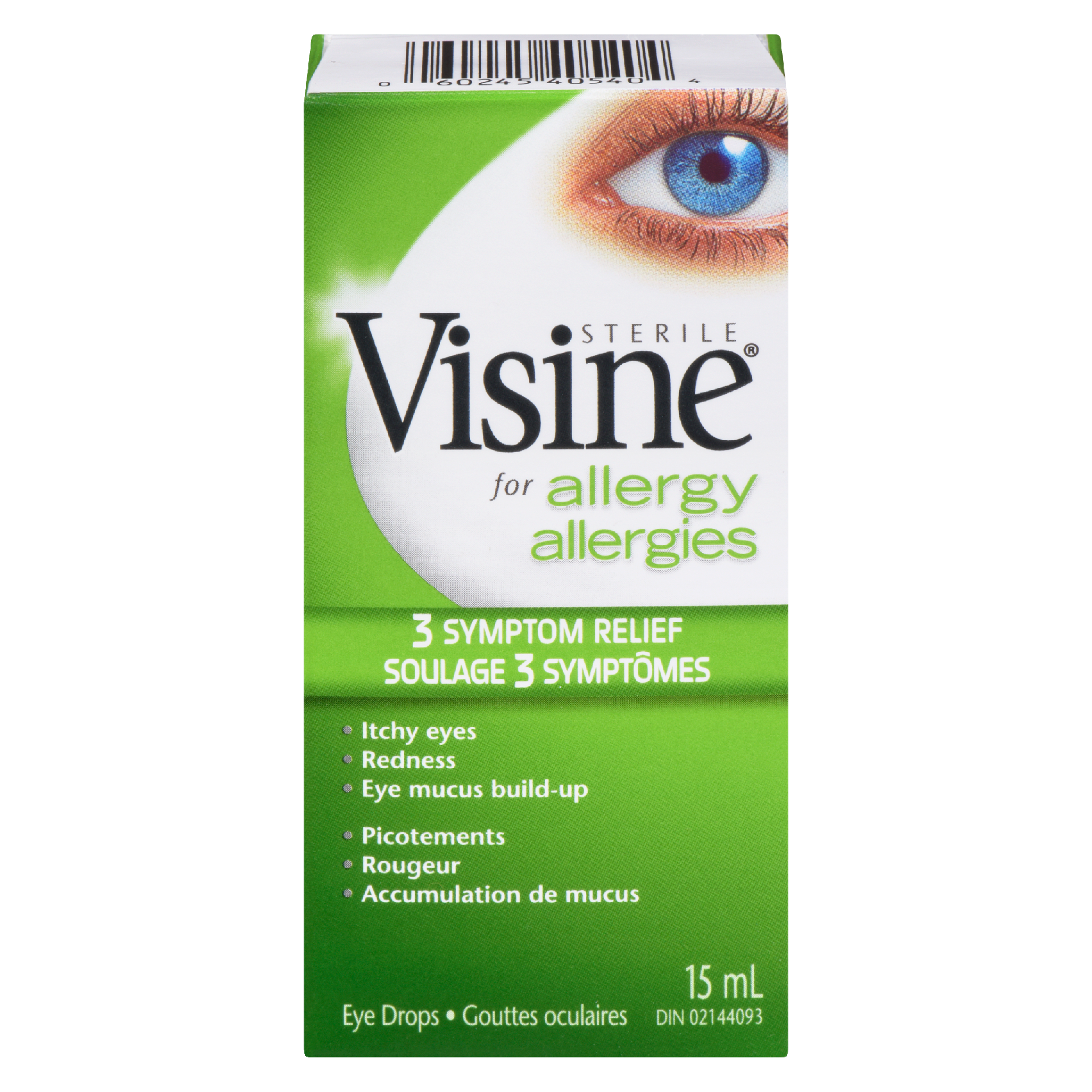 Visine Eye Drops Sterile for Allergy 15 ml