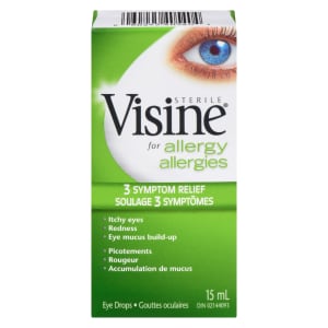 Visine Eye Drops Sterile for Allergy 15 ml
