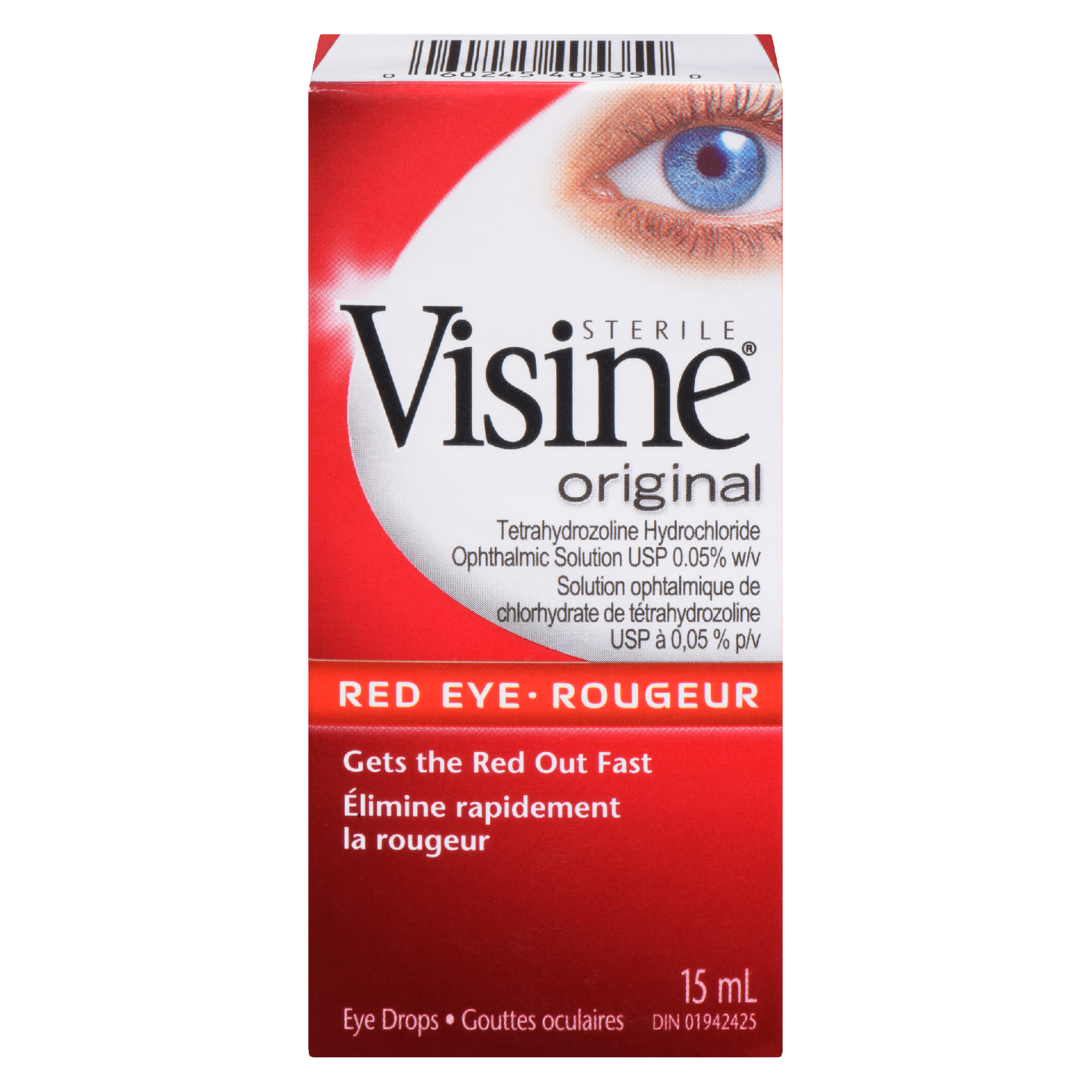 Visine Eye Drops Sterile Original Red Eye 15 ml