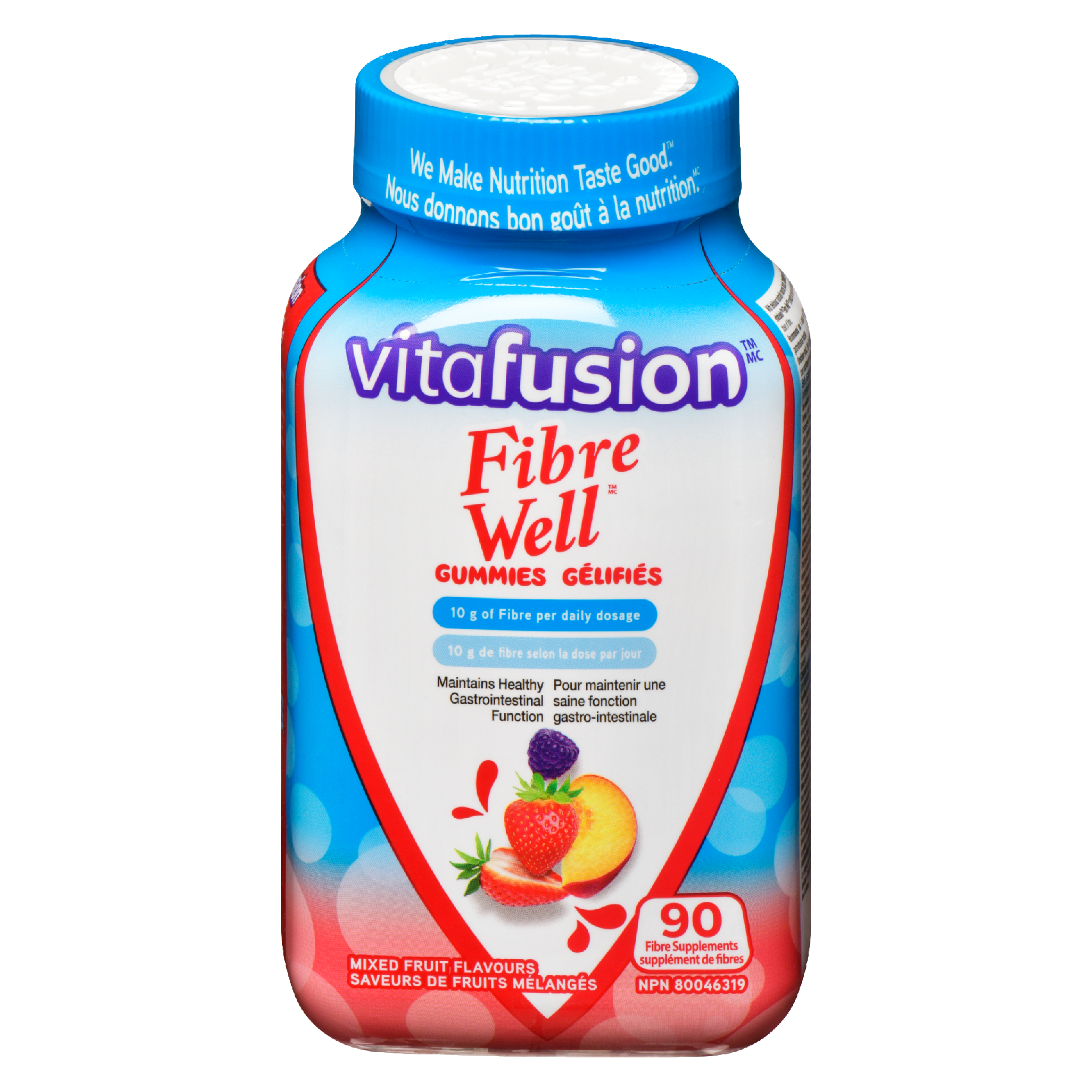 Vitafusion Fibre Well Gummies Mixed Fruit Flavours 90 Fibre Supplements