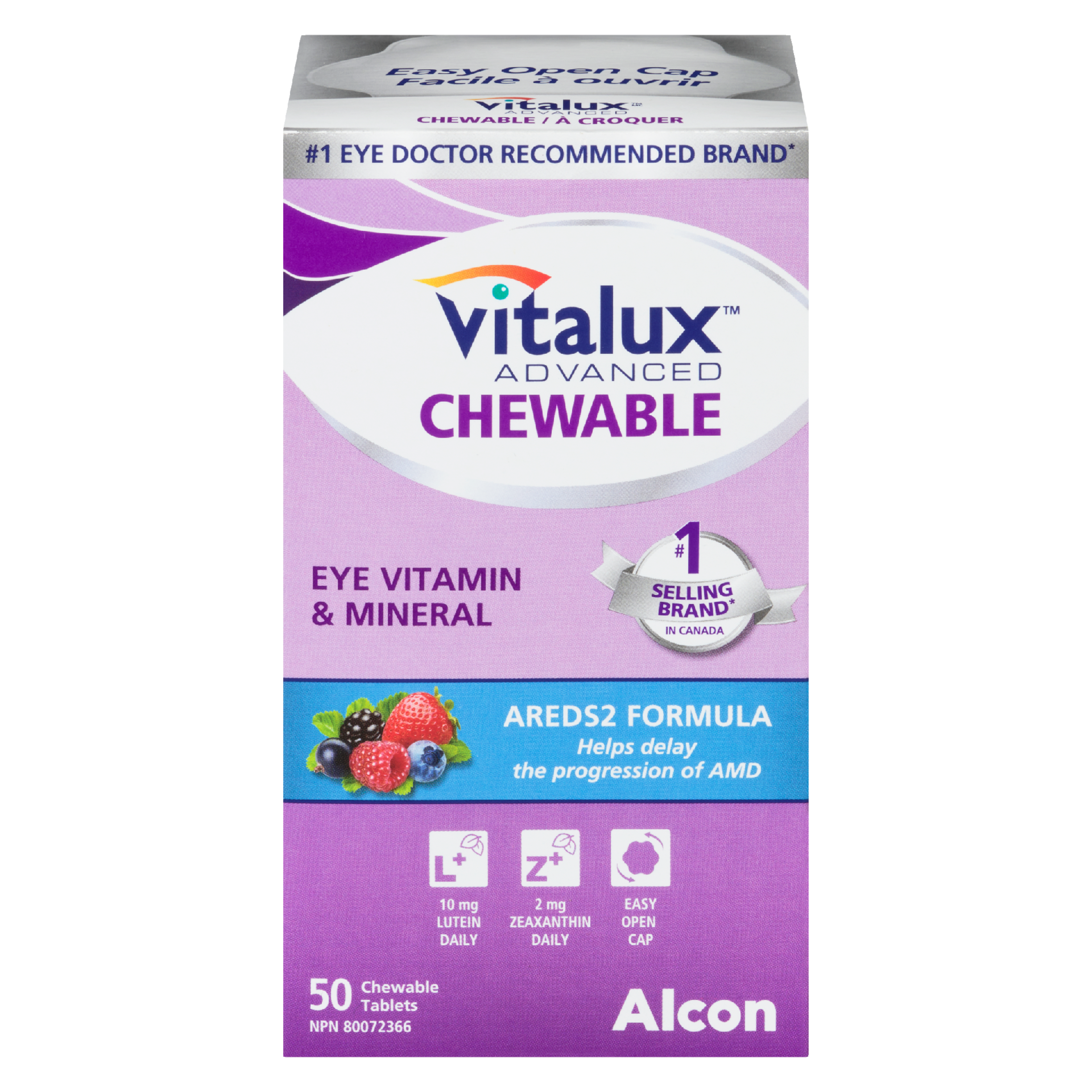 Vitalux Advanced Chewable Eye Vitamin & Mineral 50 Chewable Tablets