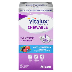 Vitalux Advanced Chewable Eye Vitamin & Mineral 50 Chewable Tablets