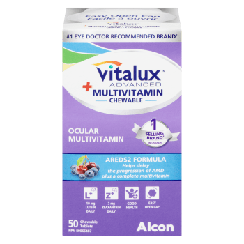 Vitalux Advanced + Multivitamin Chewable Ocular Multivitamin 50 Chewable Tablets