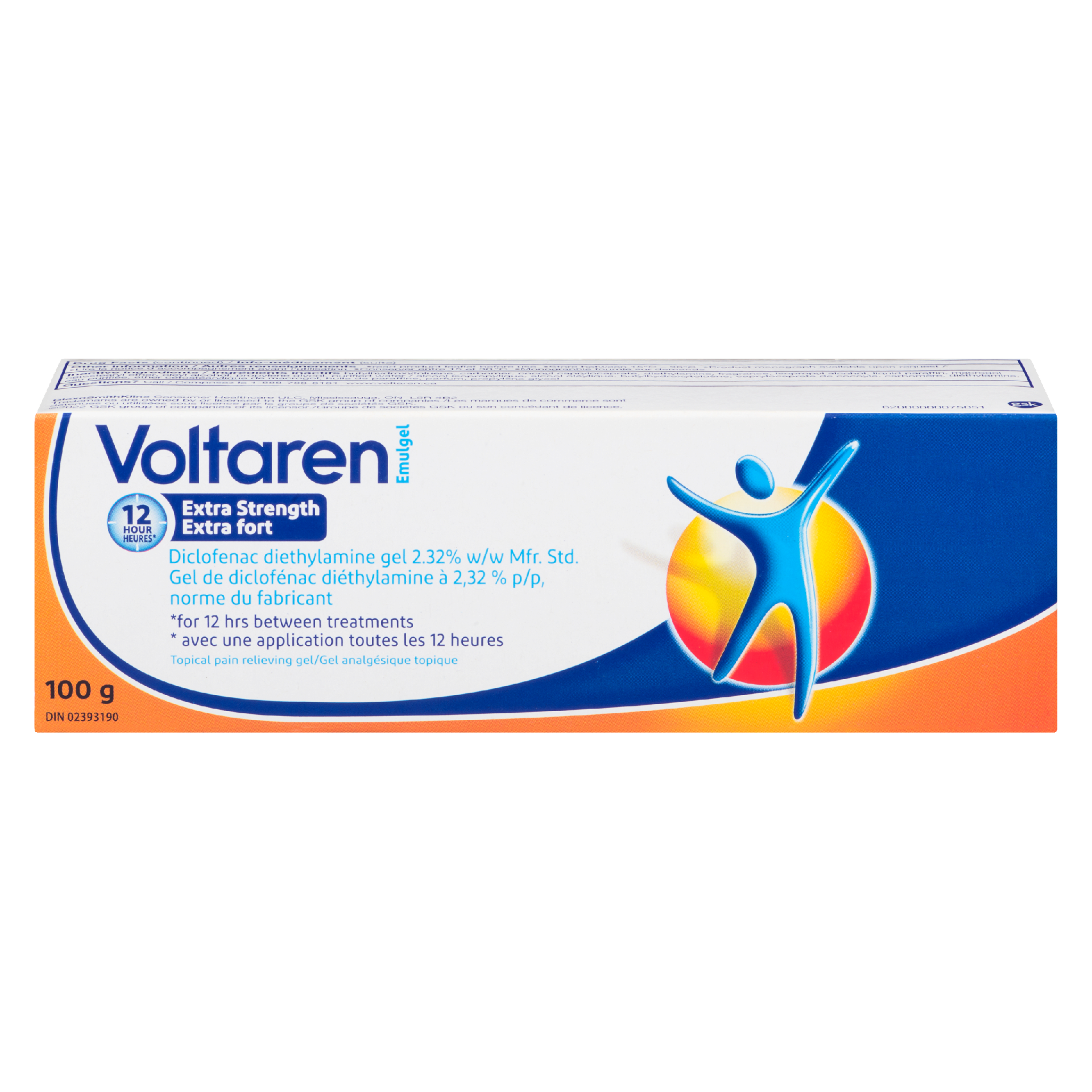 Voltaren Emulgel Topical Pain Relieving Gel Extra Strength 100 g