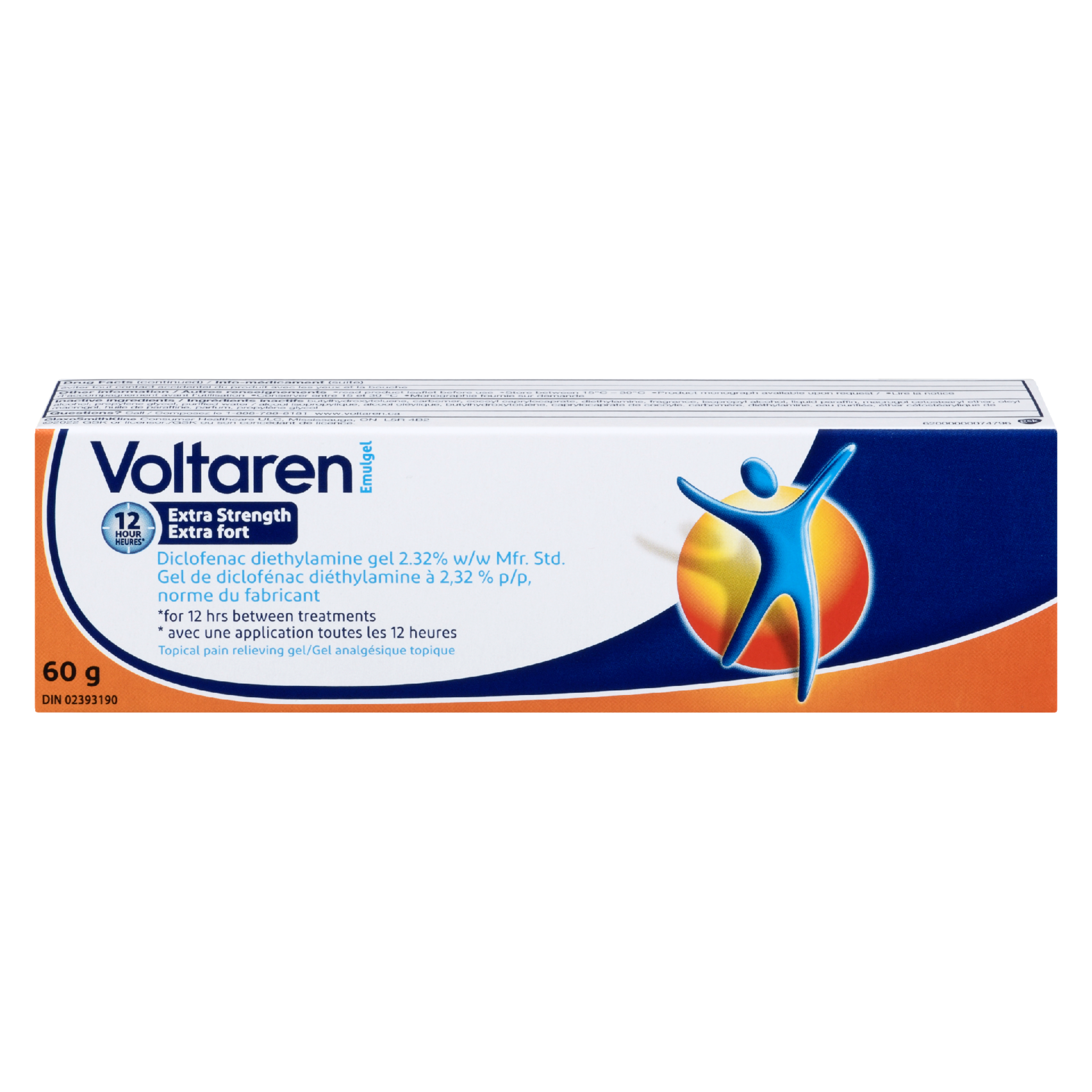 Voltaren Emulgel Topical Pain Relieving Gel Extra Strength 60 g