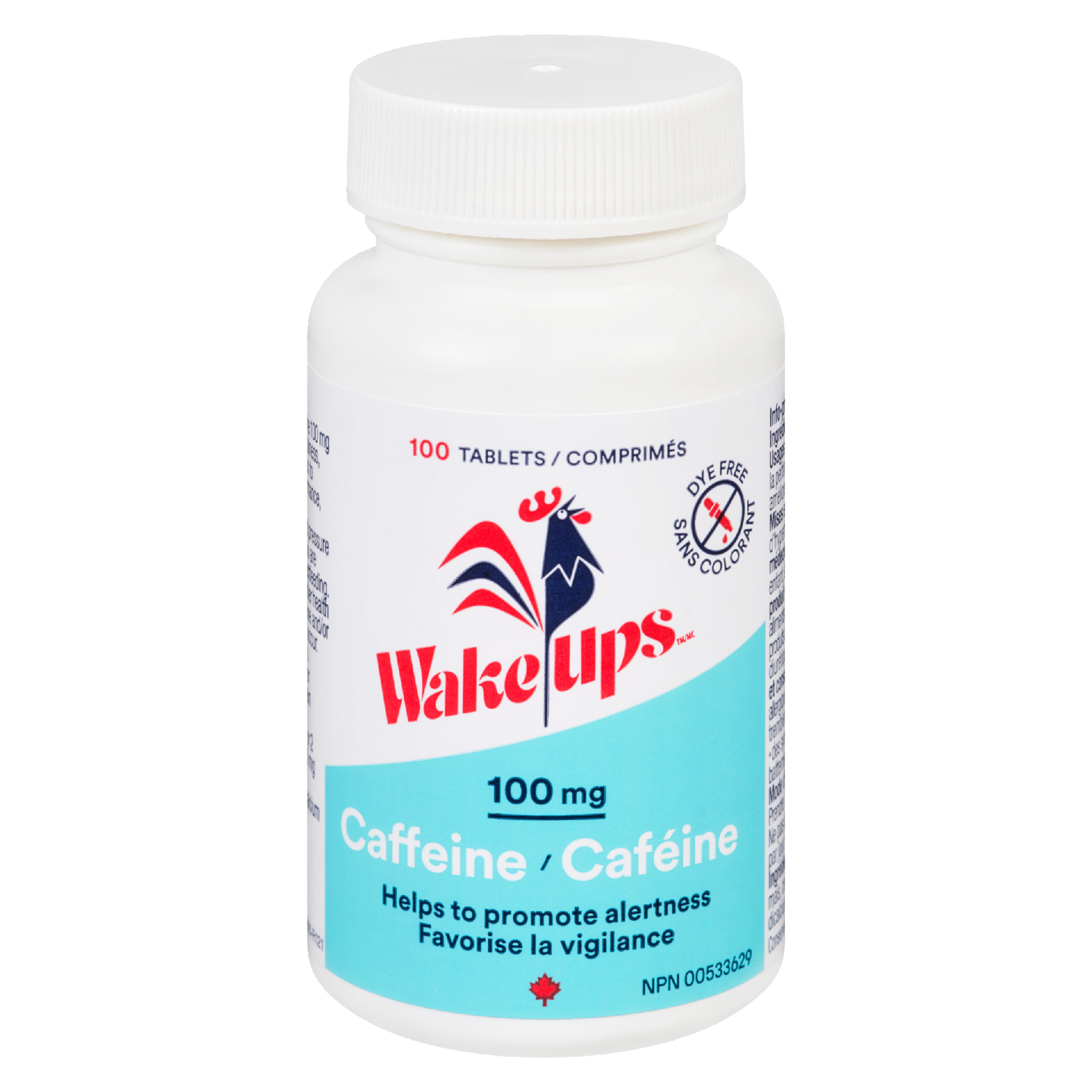Wake Ups Caffeine 100 mg 100 Tablets