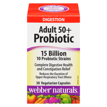 Webber Naturals Adult 50+ Probiotic 15 Billion 30 Vegetarian Capsules