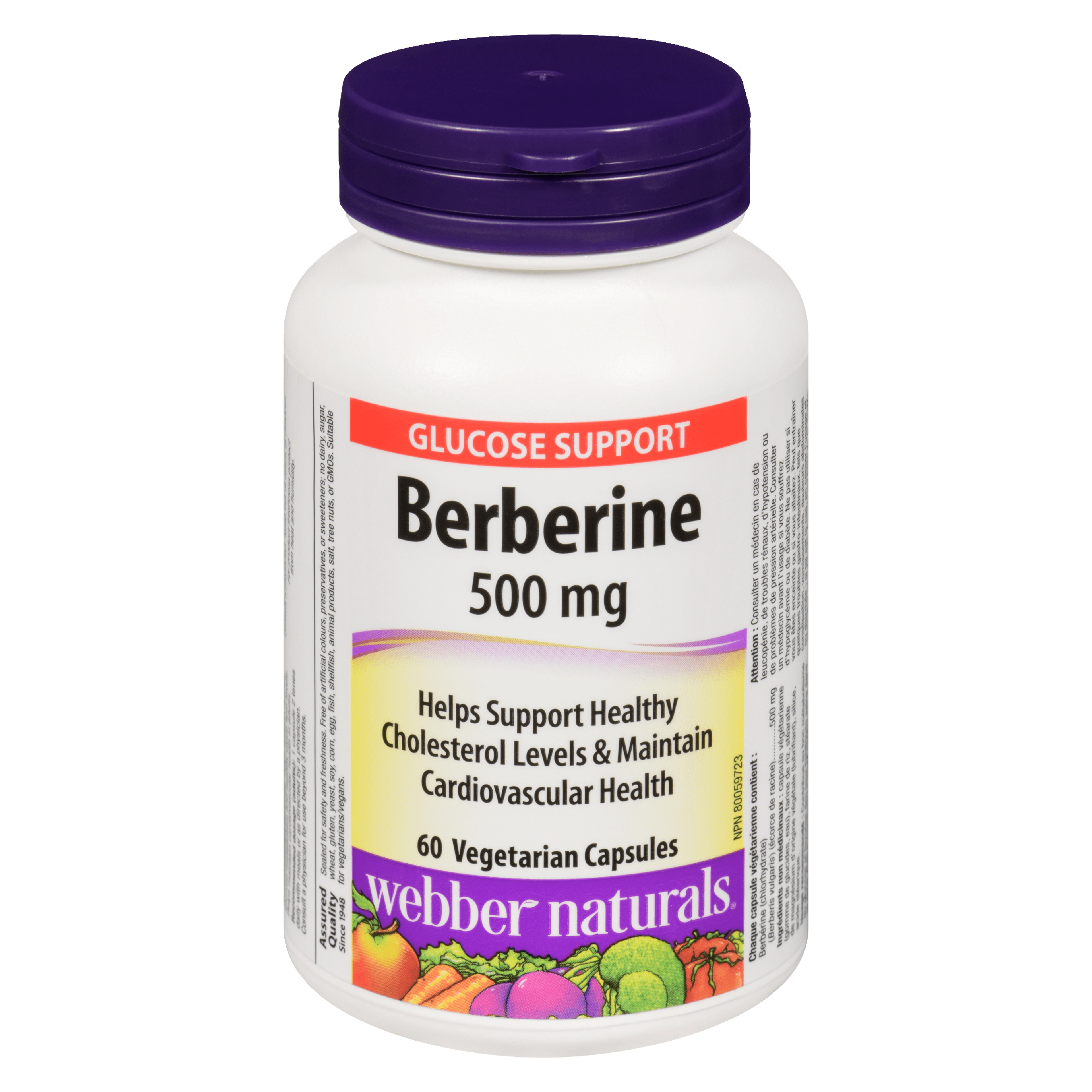 Webber Naturals Berberine 500 mg 60 Vegetarian Capsules