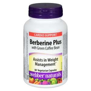 Webber Naturals Berberine Plus with Green Coffee Bean 60 Vegetarian Capsules