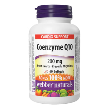 Webber Naturals Coenzyme Q10 200mg 60 Softgels