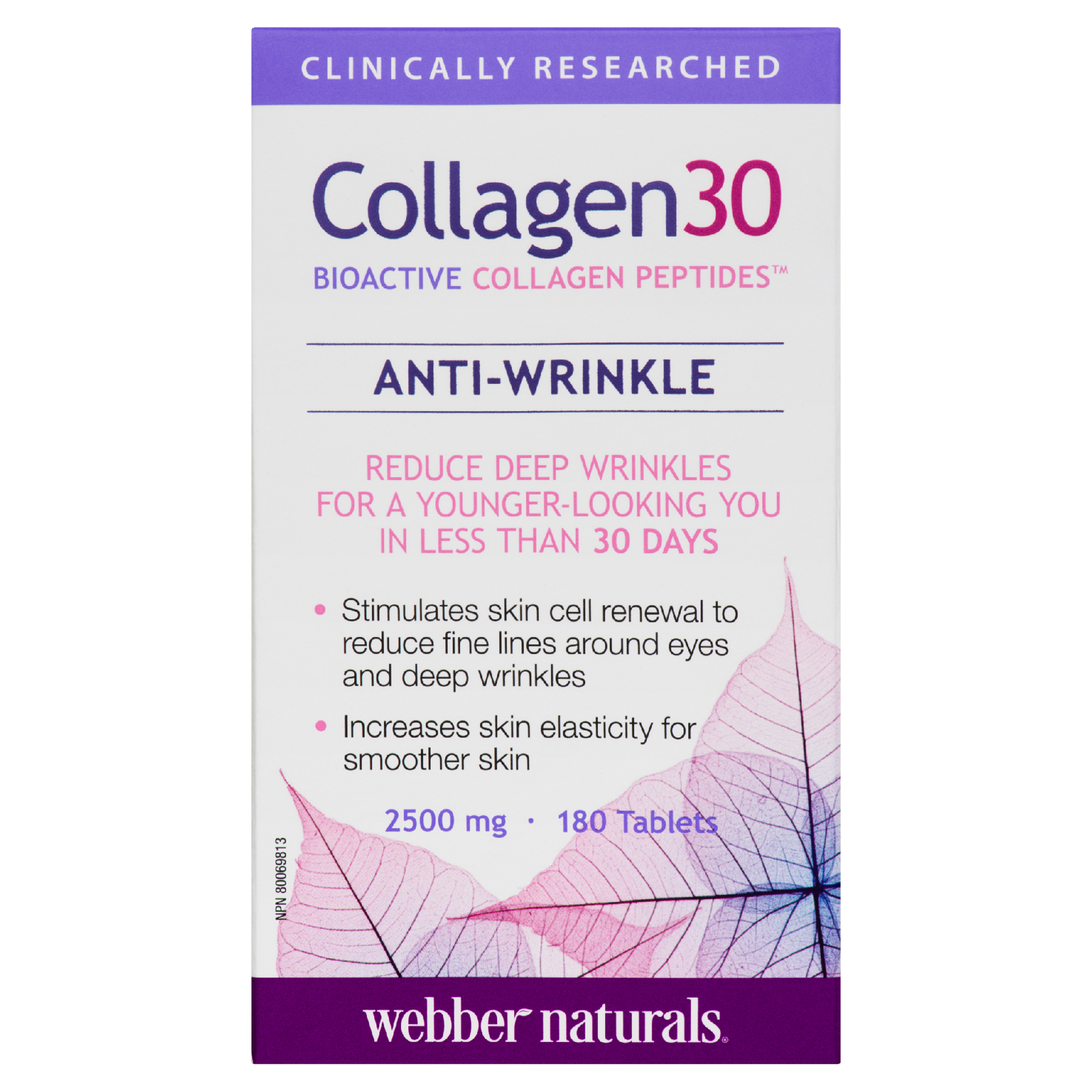 Webber Naturals Collagen30 2500 mg 180 Tablets