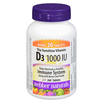Webber Naturals D₃ 1000 IU 260 Tablets