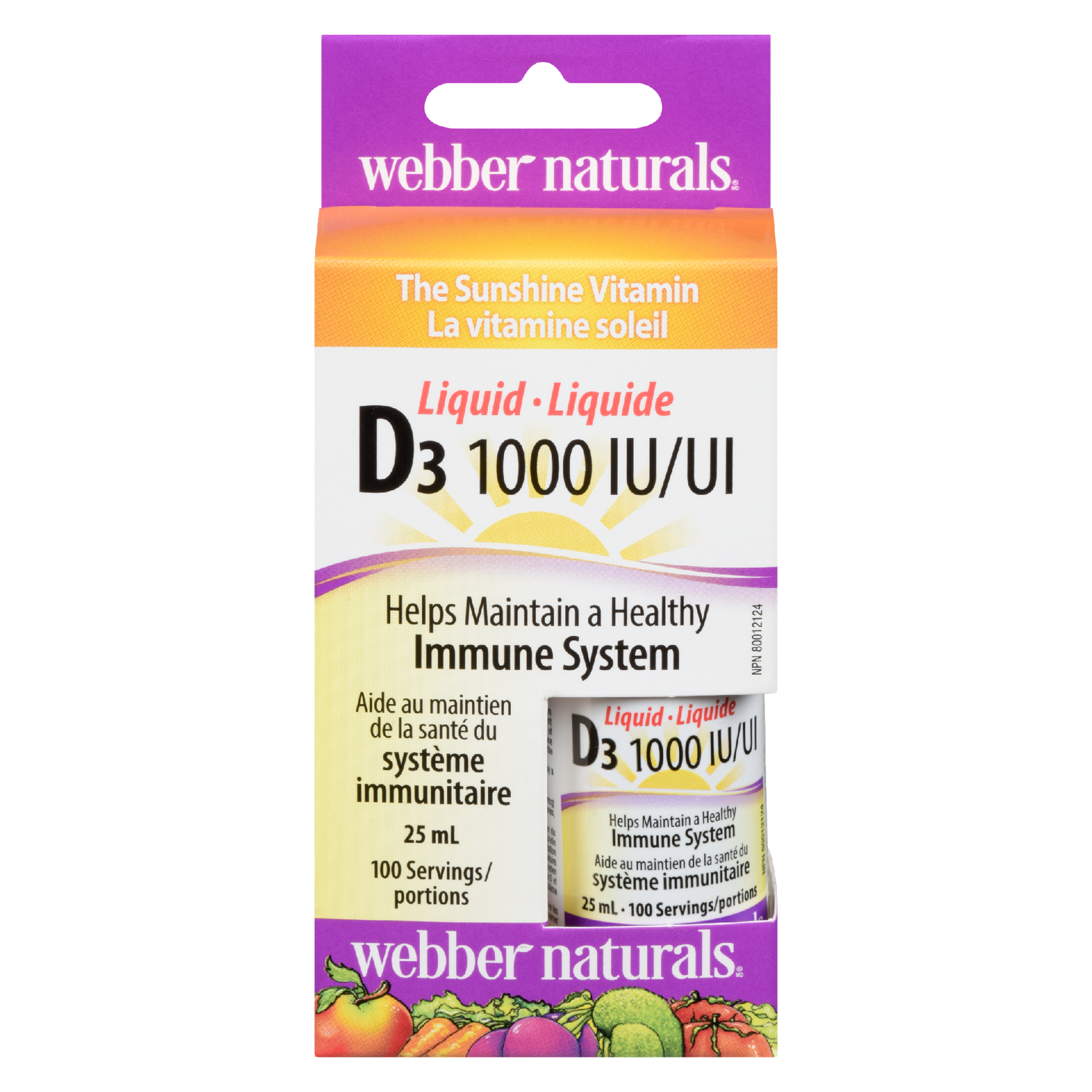 Webber Naturals D₃ 1000 IU Liquid 25 ml
