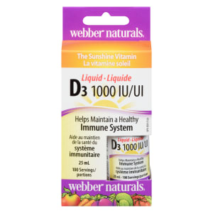 Webber Naturals D₃ 1000 IU Liquid 25 ml