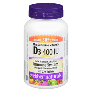 Webber Naturals D₃ 400 IU 270 Tablets