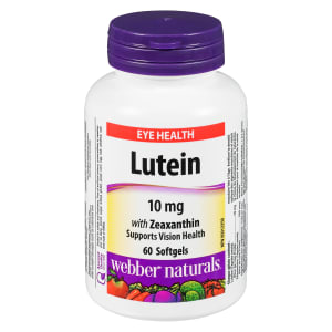 Webber Naturals Eye Health Lutein 10 mg with Zeaxanthin 60 Softgels