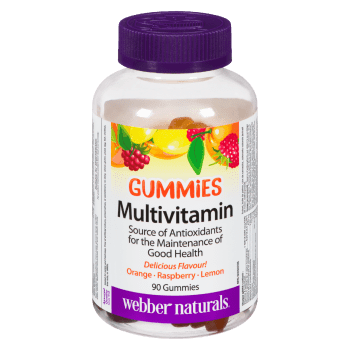 Webber Naturals Gummies Multivitamin Orange, Raspberry, Lemon 90 Gummies