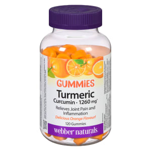 Webber Naturals Gummies Turmeric Curcumin 1260 mg 120 Gummies