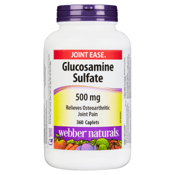 Webber Naturals Joint Ease Glucosamine Sulfate 500 mg 360 Caplets