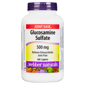Webber Naturals Joint Ease Glucosamine Sulfate 500 mg 360 Caplets