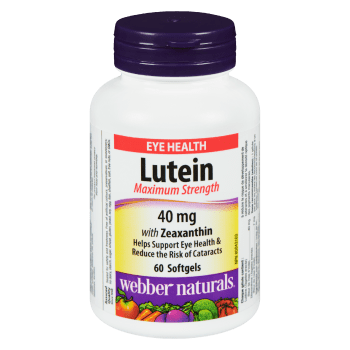 Webber Naturals Lutein Maximum Strength 40 mg 60 Softgels