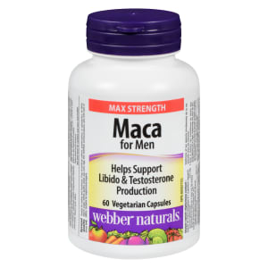 Webber Naturals Maca for Men Max Strength 60 Vegetarian Capsules