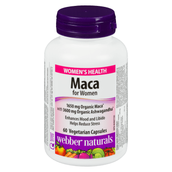 Webber Naturals Maca for Women 60 Vegetarian Capsules