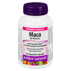 Webber Naturals Maca for Women 60 Vegetarian Capsules