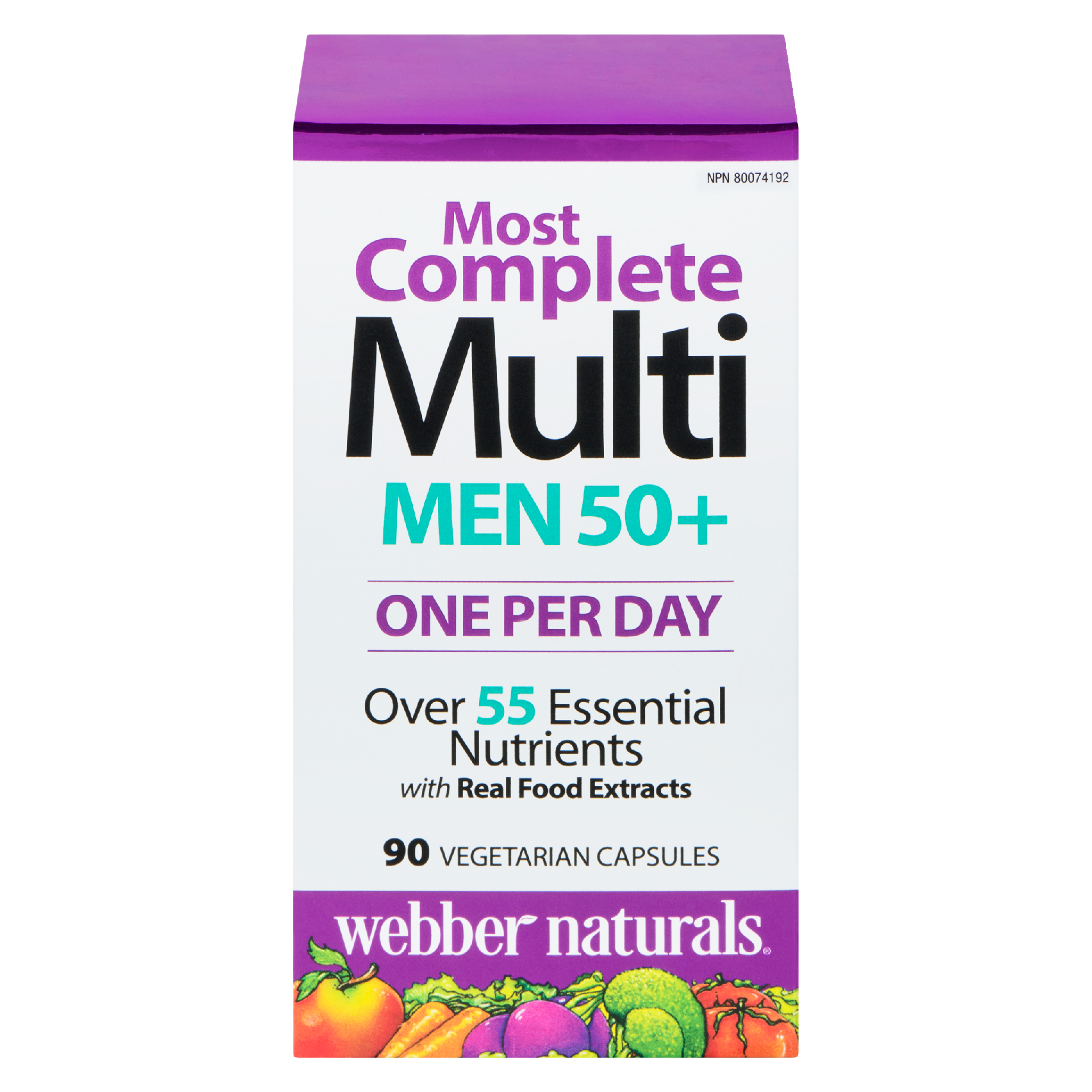 Webber Naturals Most Complete Multi Men 50+ 90 Vegetarian Capsules