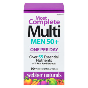 Webber Naturals Most Complete Multi Men 50+ 90 Vegetarian Capsules