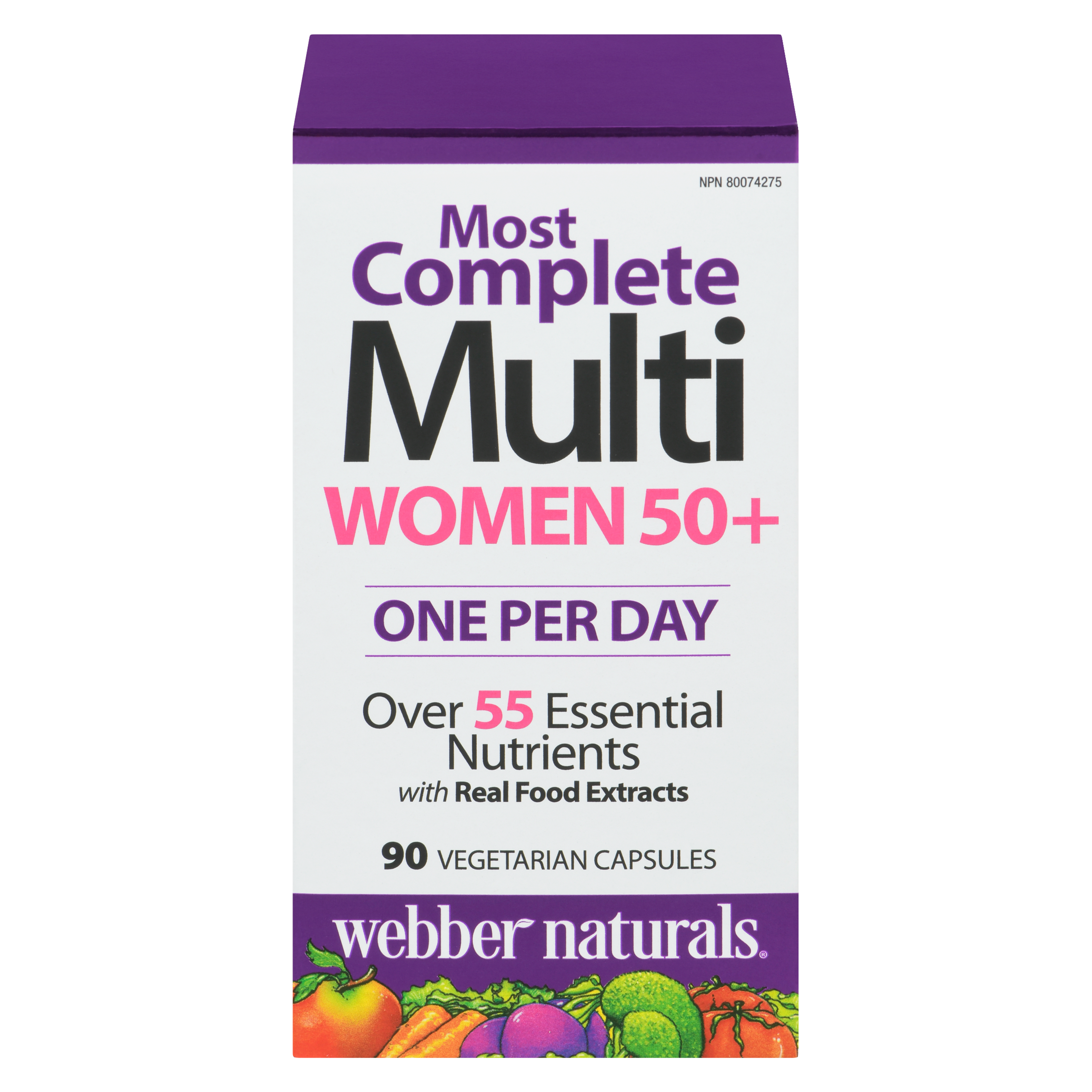 Webber Naturals Most Complete Multi Women 50+ 90 Vegetarian Capsules