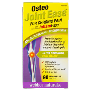 Webber Naturals Osteo Joint Ease for Chronic Pain 90 Easy-Swallow Caplets