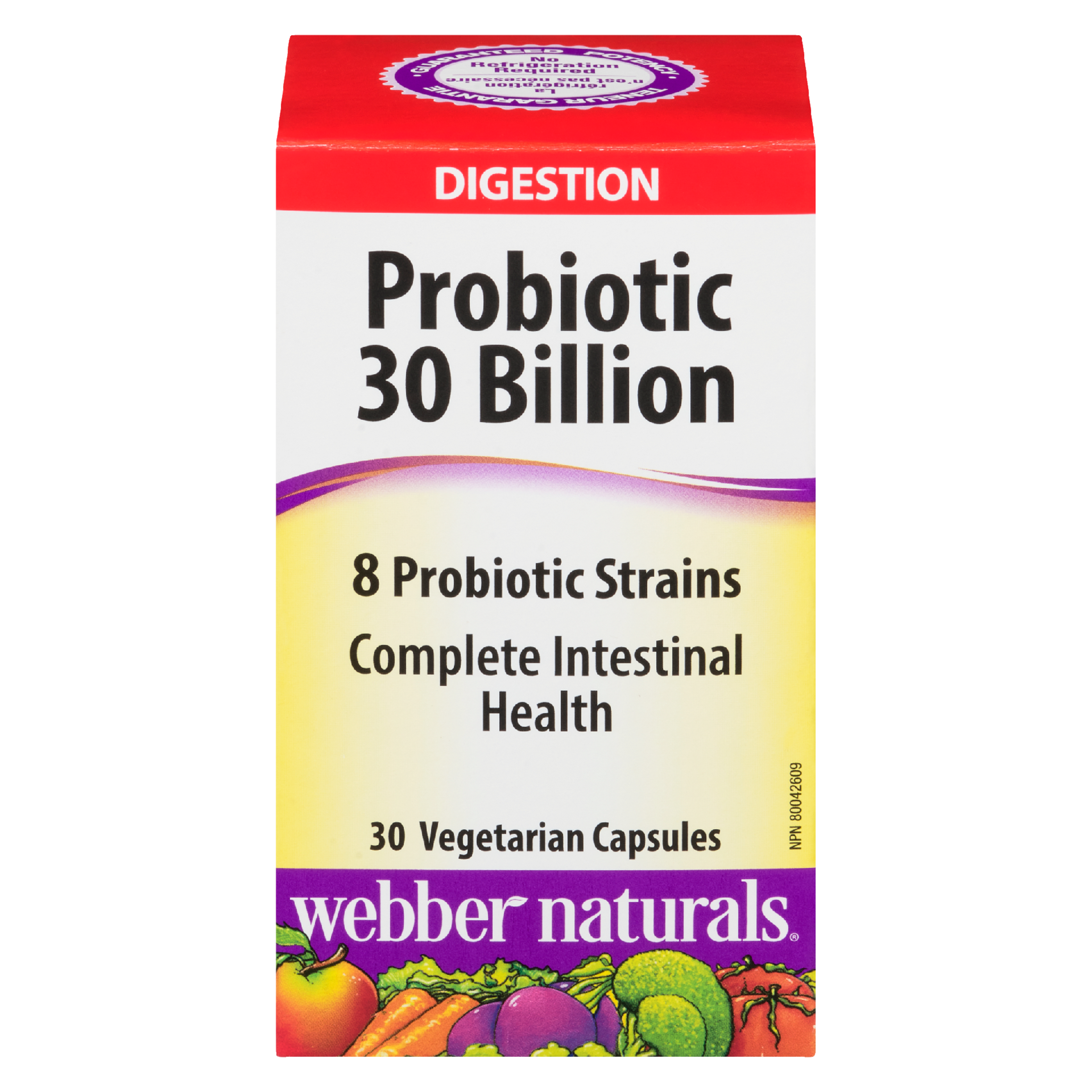 Webber Naturals Probiotic 30 Billion 30 Vegetarian Capsules