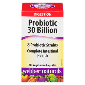 Webber Naturals Probiotic 30 Billion 30 Vegetarian Capsules