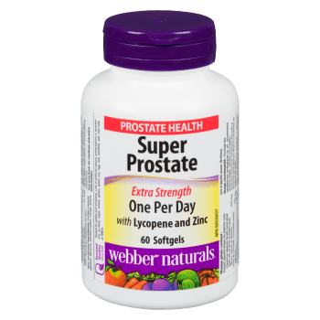 Webber Naturals Prostate Health Super Prostate Extra Strength with Lycopene and Zinc 60 Softgels