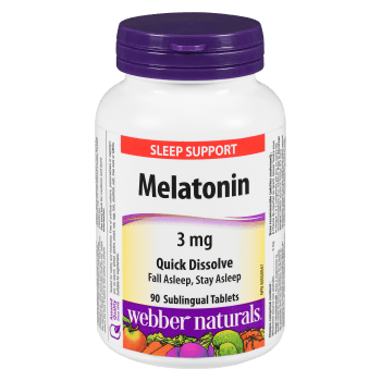Webber Naturals Sleep Support Melatonin 3 mg 90 Sublingual Tablets