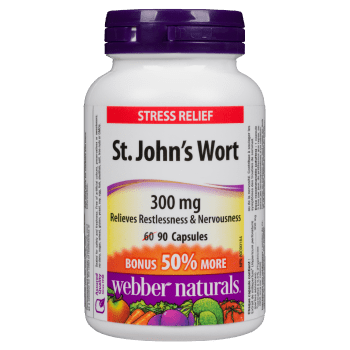 Webber Naturals Stress Relief St. John's Wort 300 mg 90 Capsules